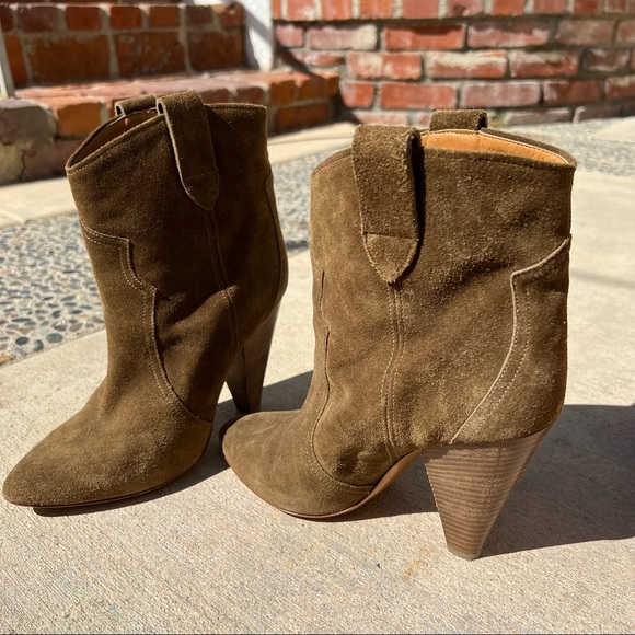 Isabel Marant suede heeled boots booties size 39 / 8 - Picture 3 of 7